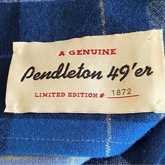 Pendleton Vtg Virgin Wool Jacket Womens Large Plaid Button Collar 49er Heritage - Picture 6 of 8